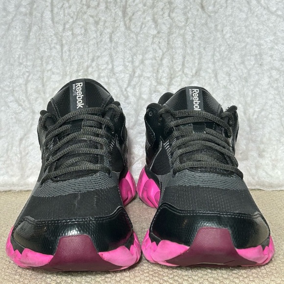 Reebok Womens Black/Pink ZigLite Electrify Running Athletic Sneakers Shoes SZ 9 - Picture 3 of 11